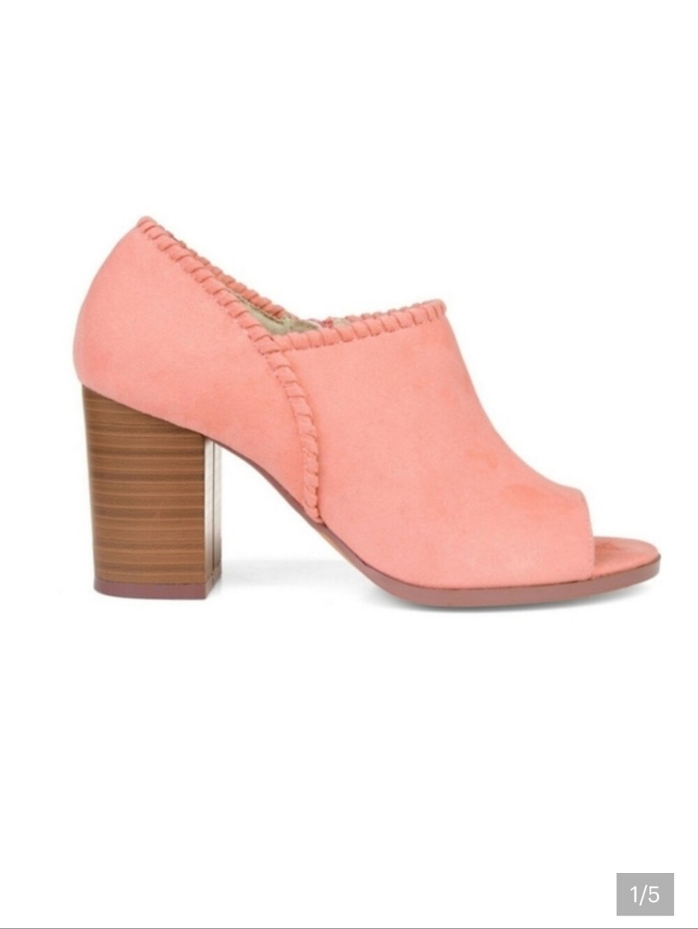 JOURNEE COLLECTION Kimana pink open toe Bootie NIB SIZE 7.5